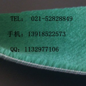 剪毛机用包辊筒绿绒布、防滑绿绒包辊带、优质羊绒绿短绒