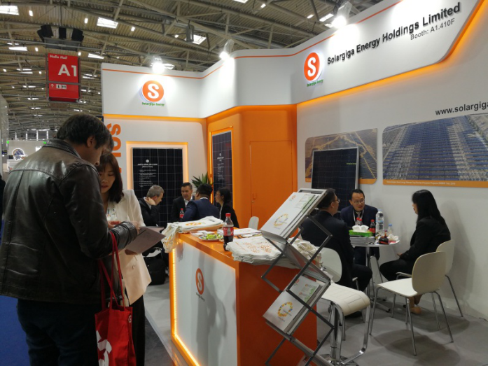 锦州阳光能源携最新高效组件亮相2019年慕尼黑国际太阳能技术博览会