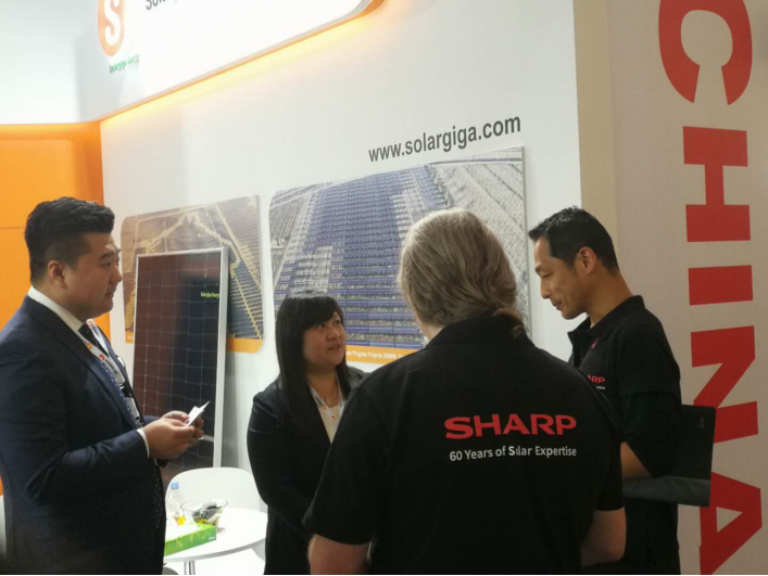 锦州阳光能源携最新高效组件亮相2019年慕尼黑国际太阳能技术博览会