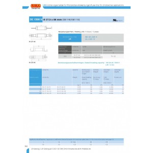 SIBA储能直流快速熔断器5027206.125-- 赛晶科技香港有限公司