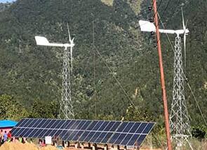 尼泊尔最大风能太阳能混合发电项目正式运营 