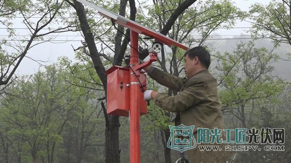 山东长岛县新装太阳能卡口语音视频监控12台(图)