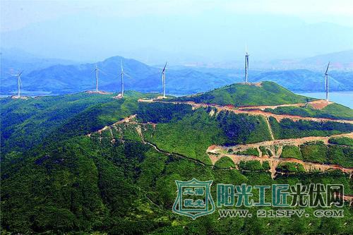 惠东县稔平半岛的东山海风电场